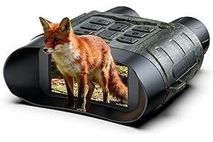 Nachtsichtgerät 112MP 4K mit 12X Digitalzoom & 5000mAh Wiederaufladbarer Akku, Nachtsichtgerät Jagd mit Infrarot-Sicht – 400m Reichweite, 64GB TF-Karte, Ideal für Camping & Sicherheit