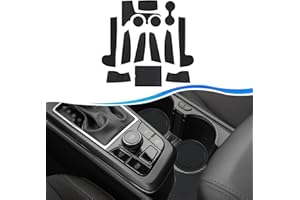 SXCY pour Kia Sportage 2022 2023 (Automatique) Tapis Antidérapants Compatible avec Kia Sportage HEV GT Line X Line Tapis en Caoutchouc pour Console Centrale Porte-Gobelet Porte Tasse Tapis (Noir)