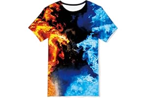 Kids4ever T-Shirt pour garçon et Fille avec imprimé 3D Amusant - T-Shirt pour Enfant - Motif : été - Manches Courtes - 6-16 Ans