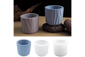 EPODA Stampi per Colata in Resina Silicone per Portacandele, Stampi in Resina Epossidica per Portacandele, Adatto per Stampi in Silicone per Gesso, Cemento, Vasi, Vasi da Fiori, e Candele Fai da te