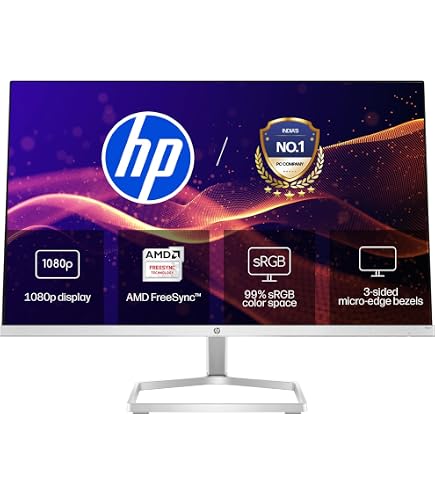 HP M22f 21.5-inches, 54.6 cm, FHD Monitor Eye Safe Certified Full