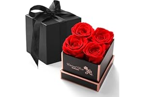 WYRIAZA Rose Eternelle Cadeau Femme - Idee Cadeau Maman Cadeau Anniversaire Femme Cadeau Copine Cadeau Noel Femme Maman Cadeau Saint Valentin Femme Cadeau St Valentin Femme Rose Eternel
