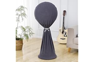 Treer Cubierta de Ventilador de Pie a Prueba de Polvo, Fundas de Ventilador Anti-Polvo Lavable Protectora para Eléctrico Ventilador de Suelo Doméstico Interiores y Exteriores (talla única,Gris oscuro)