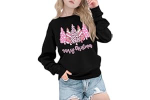 VVNTY Christmas Jumper Kids Merry Christmas Sweatshirt Xmas Festive Long Sleeve Top 3-9 Years