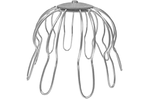 SAREI HAUS- UND DACHTECHNIK Sarei Laubfangkorb verzinkt DN 80 - Laubfänger zum freihalten des Fallrohrs - Laubfangsieb schützt vor unerwünschten Verstopfungen, Silber