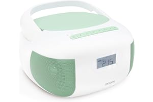 MOOOV Metronic Metronic 477186 - Radio per lettore CD Mady Bluetooth, MP3 con porta USB, scheda Micro SD, colore: Verde