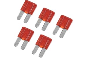 X AUTOHAUX 5pcs 10A 10Amp Car Mini Blade Fuses for Boat Truck Motorcycle Red