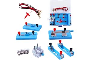 DigHealth Electric Circuit Kit, Educational Montessori Toys, Science Experiment Kit with Motor and Bulb for Kids, DIY STEM Electrical Engineering Project for Basic Physics Learning Starter