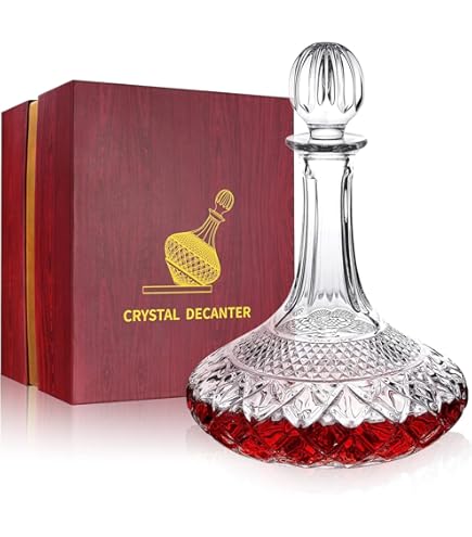 Carafe à Décanter Spiegelau & Nachtmann 2,9 L - Verre Cristal, Design Avec Lignes, Lave-vaisselle