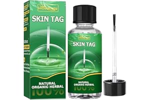 HOWKUN Skin-Tag-Removal-Kit Extra-Strength-Skin-Tag-Remover Safe-Gentle-Wart-Remover Tag-Dry-Fall-Away Easy-Use-at-Home