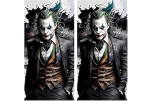 HTGWCG 2 PCS Auto Cartoon Aufkleber Schutzfilm - Schöne Personalisierte Kreativität Abdeckung Kratzer Auto B-Säule Schützende