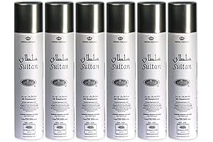 AL REHAB Prime Air freshener Room Spray Scent Perfume for Home/Car/Office 300 ML Pack of 6 Pcs from UAE and Saudia Arabia (300 ml, Sultan)