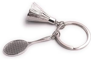H-Customs Badminton Raquettes avec Porte-clés