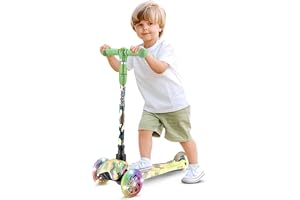 Hurtle Patinete, Scooter para niños, 3 Ruedas, Liviano, Luces LED, Antideslizante