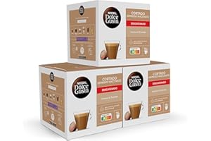 NESCAFÉ DOLCE GUSTO NESCAFÉ Dolce Gusto Cortado Descafeinado - Cápsulas de Café, 48 Cápsulas (3 x 16) - Originales para cafeteras Dolce Gusto