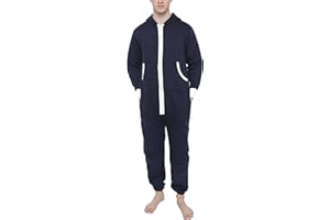 Juicy Trendz® Herren Onesie Overall Trainingsanzug Jogginganzug Einteiler Muster Jumpsuit