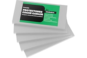 NURADA Protezione da parete per garage (5 unità), 40 x 20 x 2 cm, evita urti e graffi con i nostri pannelli imbottiti di schiuma, protezione per colonne del garage (Grigio)