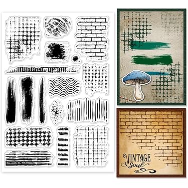 Kwan Crafts - Timbri trasparenti per decorare biglietti e album di