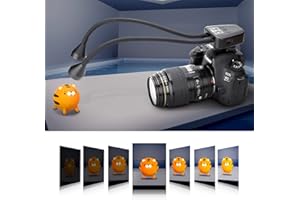 JJC Światło makro, światło LED z wbudowanym akumulatorem, 5600 K, 24000 lx, 10 stopni regulacji jasności, oświetlenie Cold Shoe Mount 1/4 śruby, lampa pasuje do fotografii