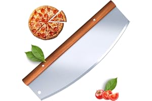 BOORIKA Pizza Rocker Cutter - Stainless Steel for Effortless Pizza Slicing | Easy, Clean Cuts Every Time