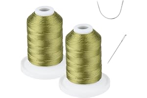 Simthread - Resistente a los rayos UV - Hilo 100% poliéster adherido Tex 69 (12 wt) - 250 yardas x 2 carretes NP-Green
