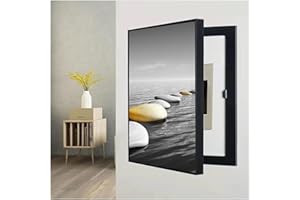 GENERIC Mounted Electrical Panel Cover Hidden Electric Meter Box Decorative Painting Creative Removable Fuse Box Cover Cabinet,01,30x40cm