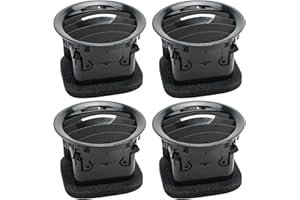 MANGWANY Griglia per bocchetta di ventilazione per aria condizionata, 4 pezzi, per Opel Vauxhall ADAM Corsa D, copertura per bocchetta dell'aria condizionata 13417363 (nero lucido)…