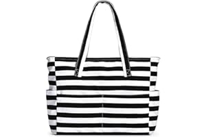 oscaurt Large Beach Bag with 8 Pockets, Waterproof Beach Bags for Women, Sandproof Summer Beach Tote Bag Holiday Essentials Shopping Bag Travel Bag Handbags for Pool Gym