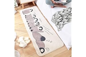 MOSHOINOT Tappeti Runner Lungo Tappeto Corridore Scendiletto di zona Bambini Morbido Lavabile per Cameretta dei bambini Grande Tappetino Salotto Soffice Soggiorno Moderni Tappetini Gioco Bambini 40 x 120 cm