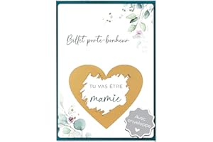 Joli Coon Carte a gratter annonce grossesse grand parents - Tu vas être mamie avec enveloppe - Annonce grossesse mamie