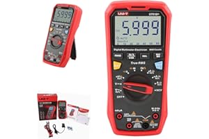 UNI-T UT61B+ - Multímetro digital (1000 V, 10 A, 6000 cuentas, RMS, CA/CC, tensión, corriente, resistencia, capacidad)