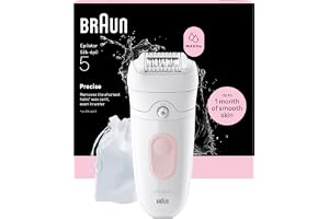 Braun Silk·épil 5, Wet & Dry Epilator, Enkel Hårborttagning, Långvarigt Slät Hud, 5-011, Flamingo