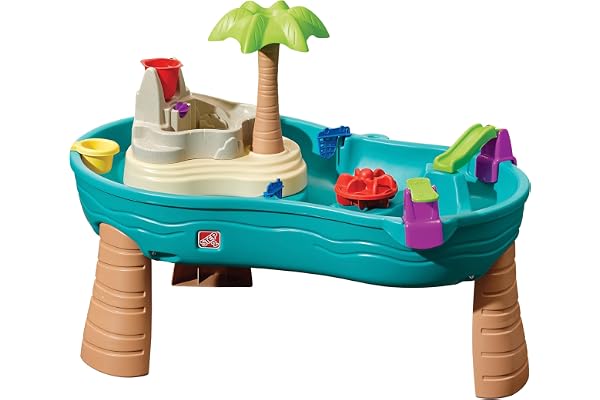 Step2 Splish Splash Table d'eau avec 10 Accessoires | Table de Jeu Enfant a Eau | Table d'activité/Jouet pour Le Jardin