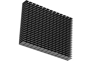 YCTZE Radiator Aluminiowy Radiator Chłodnica Aluminiowa Radiator Chłodzący 150X120X20Mm dla Wzmacniacza Procesora Radiator Chłodzący Pcb (BLACK)