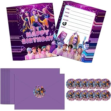 Printed Party Kindergeburtstagseinladungen „Out Of This World“ – Galaxie-Design, 25 Karten Mit Umschlägen