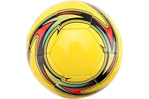 Happysnow Pelota de pie de Cuero de Tren tamaño 5 Tren Partido Pelota de pie Antideslizante Juego Interior y Exterior