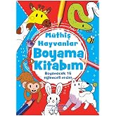 M&uuml;thiş Hayvanlar Boyama Kitabım: Boyanacak 16 Eğlenceli Resim