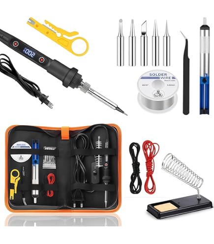 Fer à Souder Numérique FNIR HS02B 100W – Température Contrôlée, écran Couleur, Alimentation USB-C, Idéal Pour Pros Et Amateurs