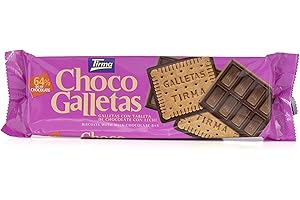 Tirma Biscotti Quadrati Uniti ad una Tavoletta di Cioccolato al Latte | Biscotti Morbidi e Croccanti | Da Servire Anche Come Dessert | Biscotti senza Uova | Confezione da 160gr