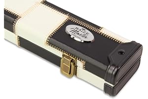 BAIZE MASTER 3/4 Deluxe Patch Snooker Pool Cue Case with Tough Plastic Ends - Holds One ¾ Joint Cue