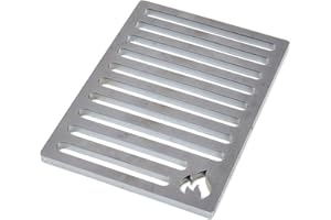 GRILLROST.COM DAS ORIGINAL Rejilla para Horno | Rejilla para Chimenea | Rejilla de Hierro Fundido | Rejilla para Chimenea - de Hierro Fundido Adecuada para Muchas Estufas y chimeneas, Tamaño :15 x 21cm