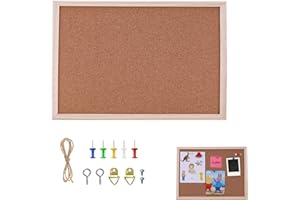 BYYT Tableau D'affichage En Liège 30 X 20 Cm Avec Cadre En Bois,Petit Tableau D'affichage En Liège Tableau En Liege Tableau Liege Mural,Tableau En Liege Mural Tableau Liège