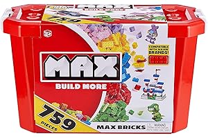 Zuru MAX Build More: Conjunto de Ladrillos de construcción (759 Ladrillos)