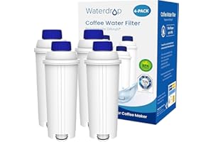 Waterdrop TÜV SÜD Certificado Filtro de Café Compatible con DeLonghi DLSC002, 9310926, SER3017, 5513292811 Cafetera de Café en Grano y Espresso de ECAM ETAM EC800 EC680 BCO (4)