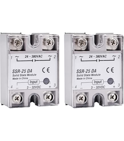 3 Relè A Stato Solido SSR-40DA Yofuly - 40A, DC 3-32V To AC 24-380V, Con Dissipatore - Foto 3