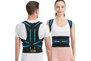 ZSZBACE Correttore Posturale Regolabile Premium, Fascia Lombare Supporto Schiena Migliora Postura Allevia Dolore Collo, Alla Schiena e Lombare per Uomo e Donna (L)