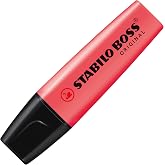 Stabilo 70/40 Boss Original Marker Marking Pen, 2mm and 5mm Tip, Pink