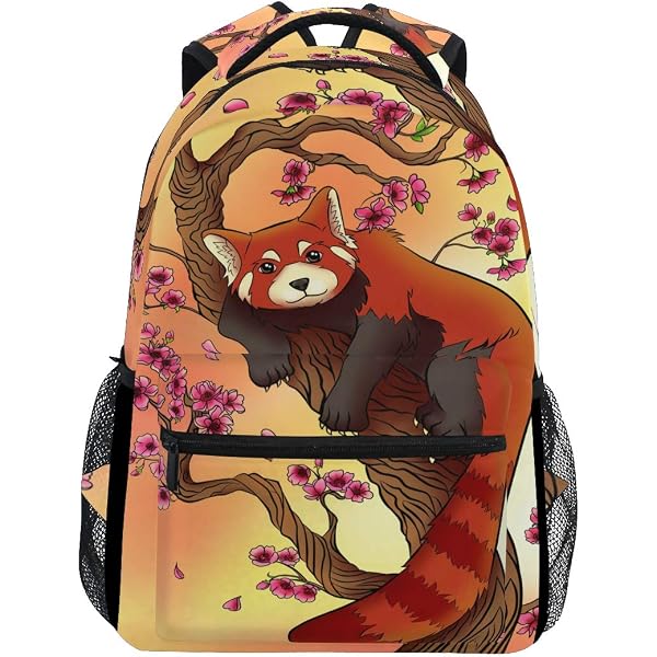 Sac à Dos ISAOA Pour Fille - Motif Animaux, Sangle Poitrine - Rose
