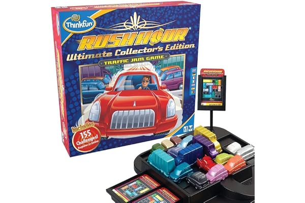 ThinkFun- Rush Hour Ultimate Edition Collector - Version surdimensionnée - Jeu de logique de l'embouteillage - Casse-tête - A partir de 8 Ans - Ravensburger 76423 - Multilingue (Français Inclus)