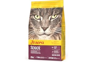 JOSERA Senior (1 x 2 kg) | Senior | Premium Trockenfutter für ältere Katzen oder Katzen mit Niereninsuffizienz | Geflügel & Reis | leicht verdaulich | getreidefrei | Katzenfutter | 1er Pack